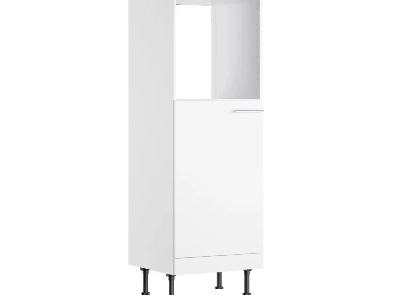 Optifit Küchen-Midischrank für Backofen und Kühlschrank Bengt932 60 cm Weiß