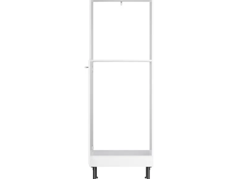 Optifit Küchen-Midischrank für Backofen und Kühlschrank Bengt932 60 cm Weiß
