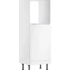 Optifit Küchen-Midischrank für Backofen und Kühlschrank Arvid986 60 cm Weiß