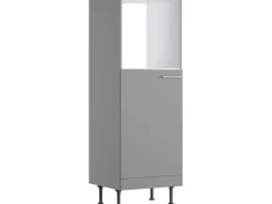 Optifit Küchen-Midi-Schrank für Backofen und Kühls. Mats825 60 cm Basaltgrau