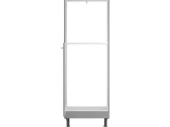Optifit Küchen-Midi-Schrank für Backofen und Kühls. Mats825 60 cm Basaltgrau