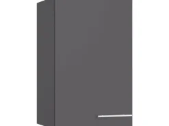 Optifit Küchen-Oberschrank Ingvar420 45 cm x 70,4 cm x 34,9 cm Anthrazit Matt