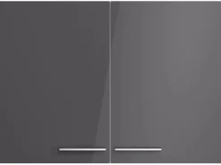 Optifit Küchen-Oberschrank Jonte984 100 x 70,4 x 34,9 cm Anthrazit-Wildeiche