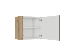 Optifit Küchen-Oberschrank 60 x 57,6 x 34,6 cm Noah420 Anthrazit Wildeiche NB