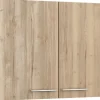 Optifit Küchen-Oberschrank Erik290 100 cm x 70,4 cm x 34,9 cm Wildeiche