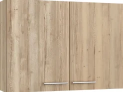 Optifit Küchen-Oberschrank Erik290 100 cm x 70,4 cm x 34,9 cm Wildeiche