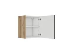Optifit Küchen-Oberschrank 50 x 57,6 x 34,6 cm Noah420 Anthrazit Wildeiche NB