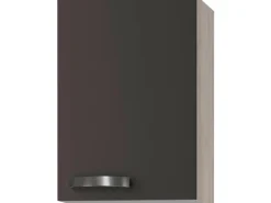 Optifit Küchen-Oberschrank Faro220 40 cm x 57,6 cm x 34,6 cm Anthrazit-Akazie