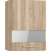 Optifit Küchen-Oberschrank mit Glassegment Erik290 50x70,4x34,9cm WildEiche