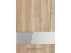 Optifit Küchen-Oberschrank mit Glassegment Erik290 50x70,4x34,9cm WildEiche