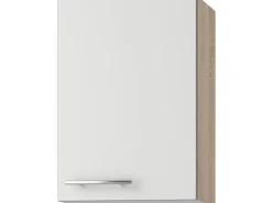 Optifit Küchen-Oberschrank Dakar286 40 cm x 57,6 cm x 34,6 cm Weiß-Eiche