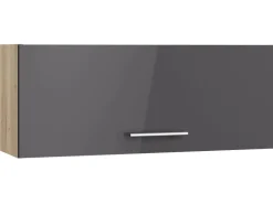 Optifit Küchen-Oberschrank Jonte984 90cm x 35,2cm x 34,9cm Anthrazit-Wildeiche