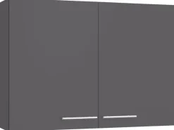 Optifit Küchen-Oberschrank Ingvar420 100 cm x 70,4 cm x 34,9 cm Anthrazit Matt