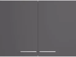 Optifit Küchen-Oberschrank Ingvar420 100 cm x 70,4 cm x 34,9 cm Anthrazit Matt