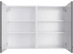 Optifit Küchen-Oberschrank Ingvar420 100 cm x 70,4 cm x 34,9 cm Anthrazit Matt