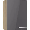 Optifit Küchen-Oberschrank Jonte984 50cm x 70,4cm x 34,9cm Anthrazit-Wildeiche