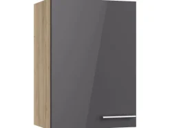 Optifit Küchen-Oberschrank Jonte984 50cm x 70,4cm x 34,9cm Anthrazit-Wildeiche