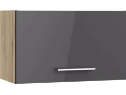 Optifit Küchen-Oberschrank Jonte984 60cm x 35,2cm x 34,9cm Anthrazit-Wildeiche