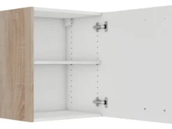 Optifit Küchen-Oberschrank Dakar286 50 cm Weiß Seidenglanz