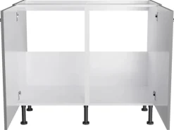 Optifit Küchen-Spülenunterschrank Mats825 100 cm x 87 cm x 58,4 cm Basaltgrau