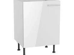 Optifit Küchen-Spülenunterschrank Rurik986 60 cm x 87 cm x 58,4 cm Weiß