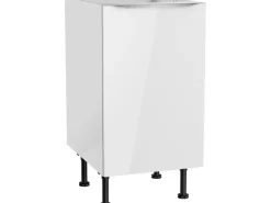 Optifit Küchen-Spülenunterschrank Arvid986 45 cm x 87 cm x 58,4 cm Weiß