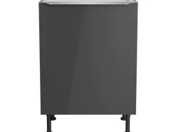 Optifit Küchen-Spülenunterschrank Linus984 60x87x58,4cm Anthra.-WildEiche