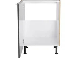 Optifit Küchen-Spülenunterschrank Linus984 60x87x58,4cm Anthra.-WildEiche