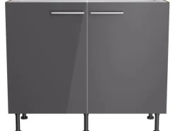 Optifit Küchen-Spülenunterschrank Jonte984 100cmx87cmx58,4cm Anthra.-WildEiche