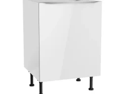 Optifit Küchen-Spülenunterschrank Arvid986 60 cm x 87 cm x 58,4 cm Weiß