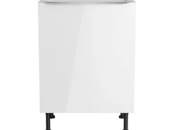 Optifit Küchen-Spülenunterschrank Arvid986 60 cm x 87 cm x 58,4 cm Weiß