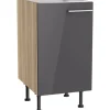 Optifit Küchen-Spülenunterschrank Jonte984 45x87x58,4cm Anthra.-WildEiche