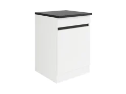 Optifit Küchen-Spülenunterschrank 60 x 88 x 60 cm Luca932 Weiß Anthrazit