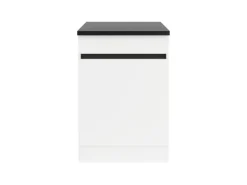 Optifit Küchen-Spülenunterschrank 60 x 88 x 60 cm Luca932 Weiß Anthrazit