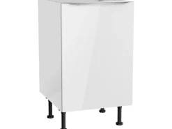 Optifit Küchen-Spülenunterschrank Arvid986 50 cm x 87 cm x 58,4 cm Weiß