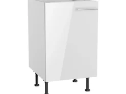 Optifit Küchen-Spülenunterschrank Rurik986 50 cm x 87 cm x 58,4 cm Weiß