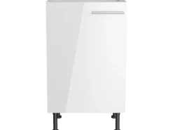 Optifit Küchen-Spülenunterschrank Rurik986 50 cm x 87 cm x 58,4 cm Weiß