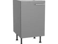 Optifit Küchen-Spülenunterschrank Mats825 50 cm x 87 cm x 58,4 cm Basaltgrau