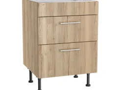 Optifit Küchen-Unterschrank für Kochfeld Erik290 60 x 87 x 58,4 cm Wildeiche