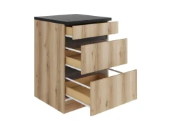 Optifit Küchen-Unterschrank m. Auszügen 60x88x60cm Kaya290 WildEiche Nachbildung