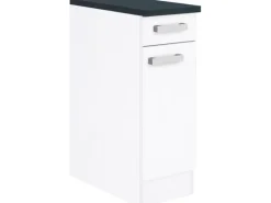 Optifit Küchen-Unterschrank Salo214 30 cm x 84,8 cm x 60 cm Weiß