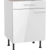 Optifit Küchen-Unterschrank Rurik986 60 cm x 87 cm x 58,4 cm Weiß