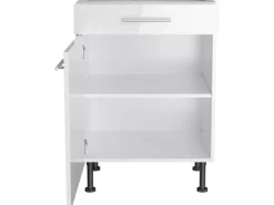 Optifit Küchen-Unterschrank Rurik986 60 cm x 87 cm x 58,4 cm Weiß
