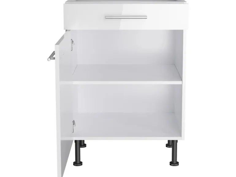 Optifit Küchen-Unterschrank Rurik986 60 cm x 87 cm x 58,4 cm Weiß