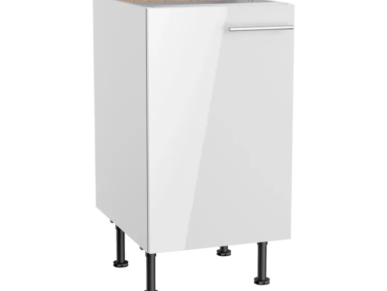 Optifit Küchen-Unterschrank Rurik986 45 cm x 87 cm x 58,4 cm Weiß