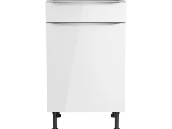 Optifit Küchen-Unterschrank Arvid986 50 cm x 87 cm x 58,4 cm Weiß