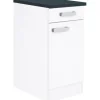 Optifit Küchen-Unterschrank Salo214 40 cm x 84,8 cm x 60 cm Weiß