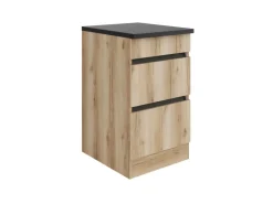 Optifit Küchen-Unterschrank m. Auszügen 50x88x60cm Kaya290 WildEiche Nachbildung