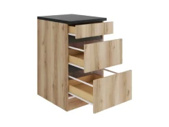 Optifit Küchen-Unterschrank m. Auszügen 50x88x60cm Kaya290 WildEiche Nachbildung