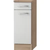 Optifit Küchen-Unterschrank Dakar286 30 cm x 84,8 cm x 60 cm Weiß-Eiche